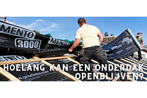 Hoelang kan een onderdak openblijven?