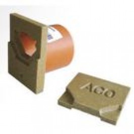 Aco eindplaat + buis afwatering