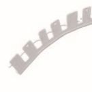Buigbaar hoekprofiel voor gipsplaten 3 m "RONDO PLAC PVC 8201"