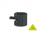 Metigla Dakgoot #13 Afvoerhechting - Ø125/88 mm [RAL 9005]
