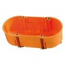 Inbouwdoos dubbel 71 x 68 x 47 mm