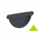 Metigla Dakgoot Sluitstuk 125/88 mm [RAL 9005]