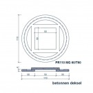 Betondeksel voor putring Ø1100 mm