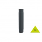 Metigla Dakgoot #10 Tussenpijp 100 cm - Ø125/88 mm [RAL 9005]