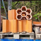 Terracotta wijnrek 6 flessen - per stuk LOT #167