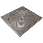 Aluminium Deksel 50 x 50 cm rond Ø400 [gesloten]