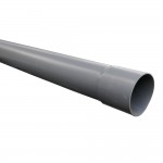 Buis PVC 80 x 1,9 mm - grijs lijmmof 4 m