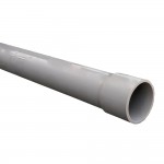 Buis PVC 40 x 3 mm - grijs lijmmof 4 m