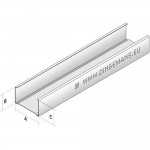 Metal stud Wandprofiel Verticaal MSV50 4m