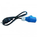 Verloopstekker HEDI 230V/16A + kabel (M)