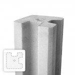 Hoekpaal beton 40 + 40 cm slag
