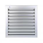 Renson ALU inbouwrooster inox muggengaas 411 200x200