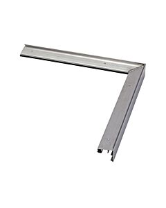 BossCover Dakrand buitenhoek 60 mm 400 x
400 mm RAL 9005 structuur incl. bevestigers