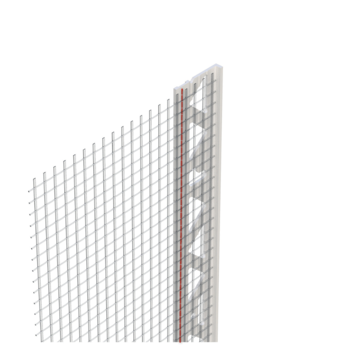 Stopprofiel PVC met glasvezel 3 mm / L2500 mm