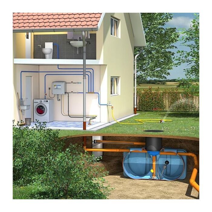 Easy Rain 5000L WONING Regenwater Recuperatiepakket