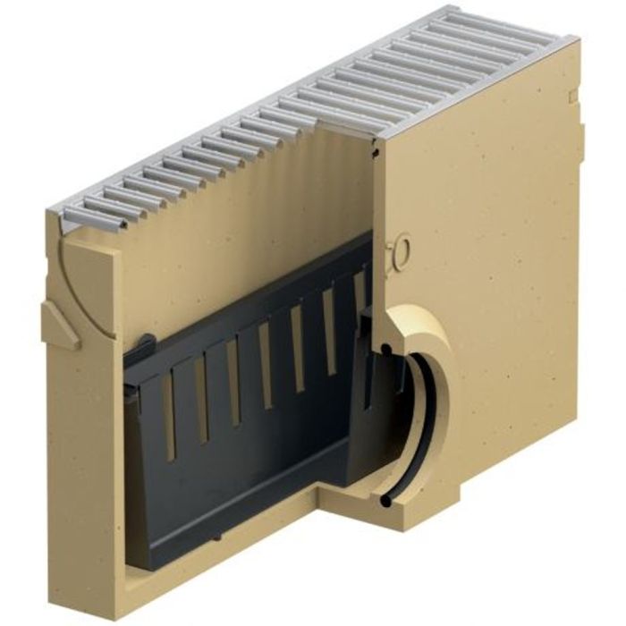 ACO Euroline 100 Zandvanger natural grey rooster