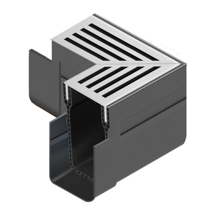 ACO slimline aluminium hoekstuk