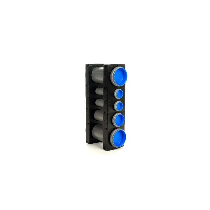 Riool Bekistingsset met Kunststof Beugel - 2x Ø50 / 1x Ø75 / 2x Ø110 - Lengte: 30 cm