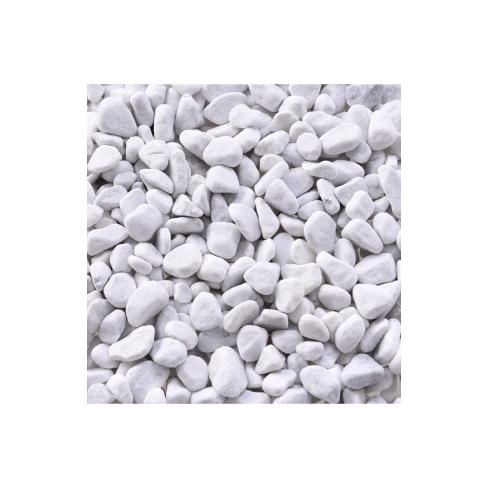 Bianco kiezels Carrara Rond 7/15