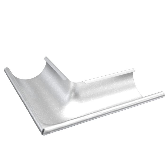 Metigla Dakgoot #9 Buitenhoek 90° - Ø125/88 mm [Alu Zinc] 