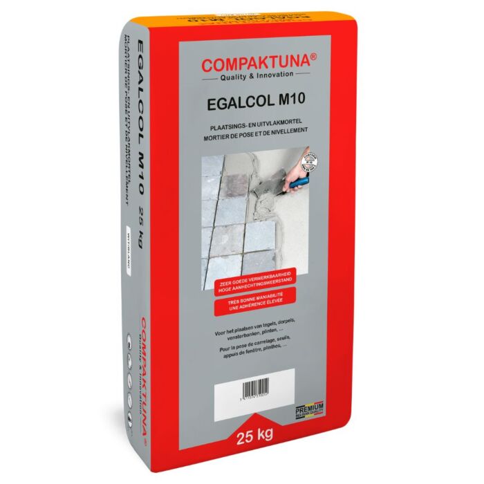 Compaktuna Egalcol M10 [WIT] 25 kg - egalisatiemortel