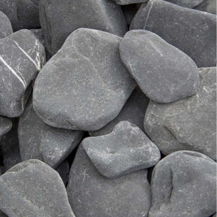 Flat pebbles black 30-60
