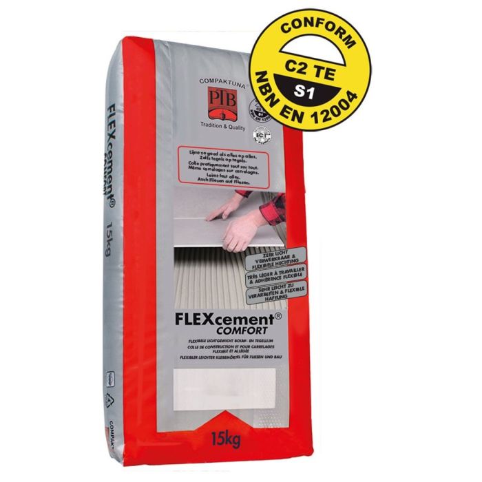 P.T.B. Flexcement Comfort grijs C2TE S1 15kg