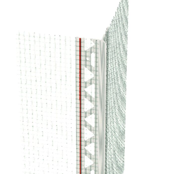 hoekprofiel glasvezel met pleister geleider