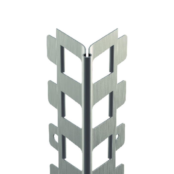 Hoekprofiel Pleisterwerk Inox 12 mm / L3000 mm