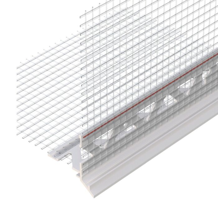 Hoekprofiel met glasvezel + druiprand
