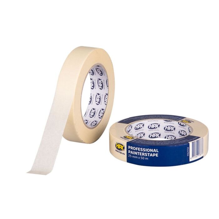 HPX Masking Tape 60ºC Crèmewit 25 mm / 50 m