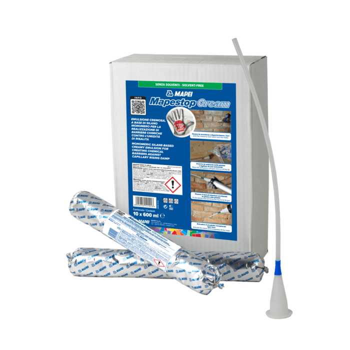 Mapei Mapestop Cream tegen opstijgend vocht (10 x 600 ml)