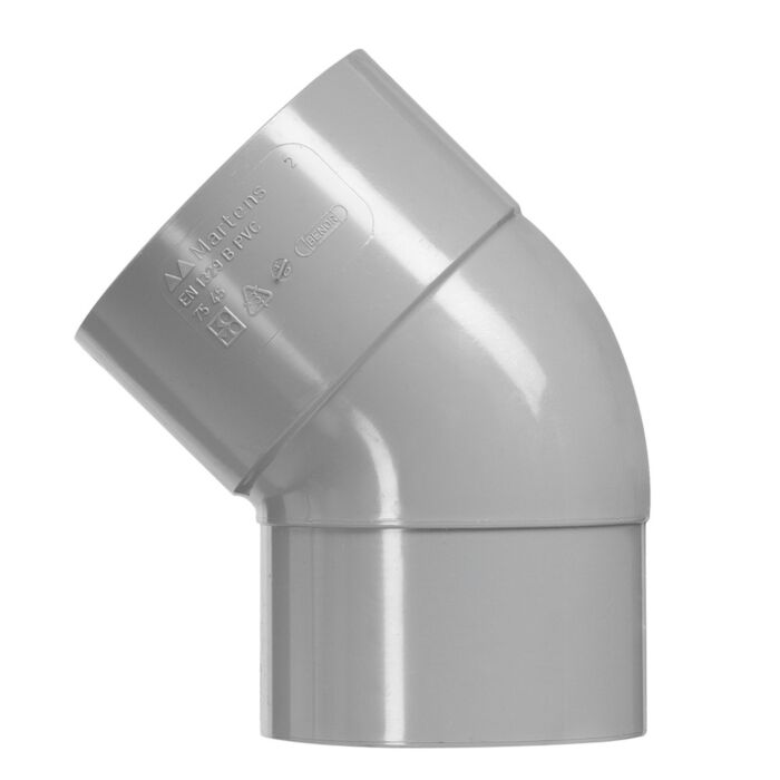 PVC bocht 45°