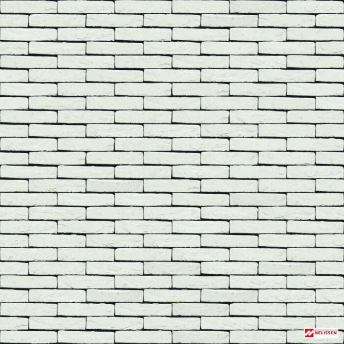 Brique de parement moulée main Nelissen Koloro Blanco avec revêtement blanc
