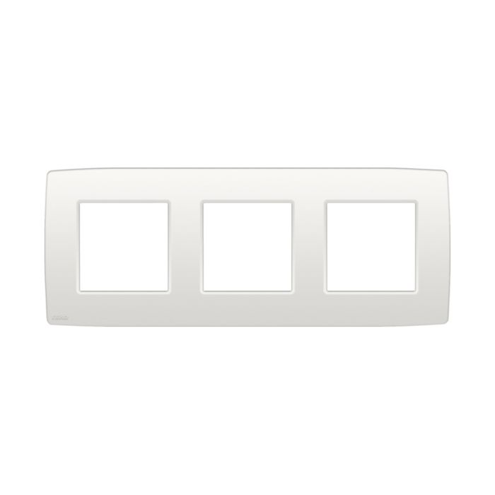 NIKO "Original White" drievoudige afdekplaat horizontaal 71 mm