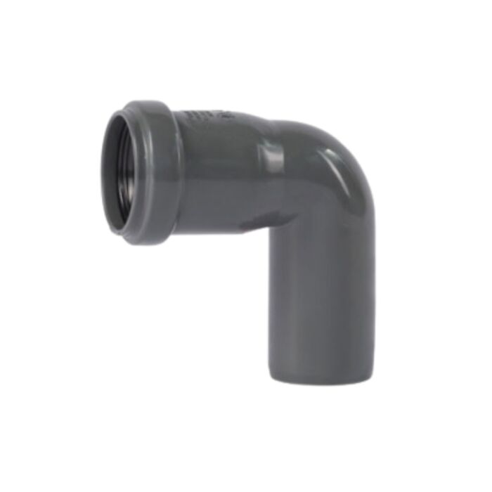 Sanitaire Bocht 87° / 1x Mof PP Ø40 Grijs