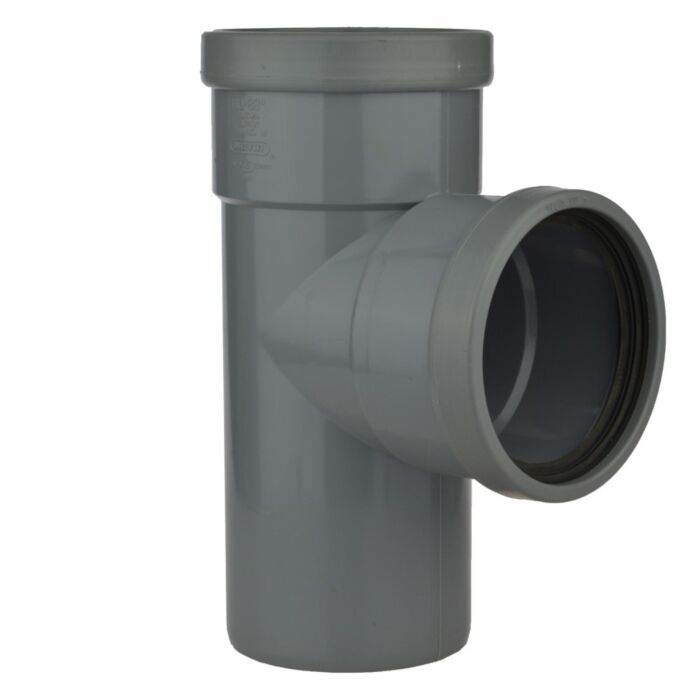 PVC T-stuk 2x gemoft