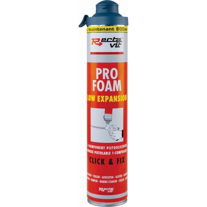 1 component pistooschuim van Rectavit pro foam low expansion kopen 