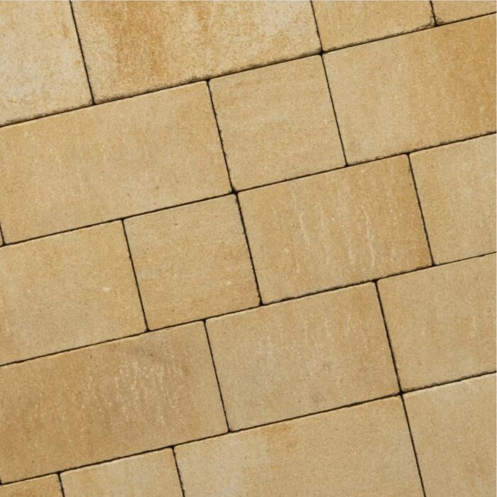 Redsun Recto Antique Mont Blanc 15 x 15 x 6 cm In-line Getrommelde Betonklinker