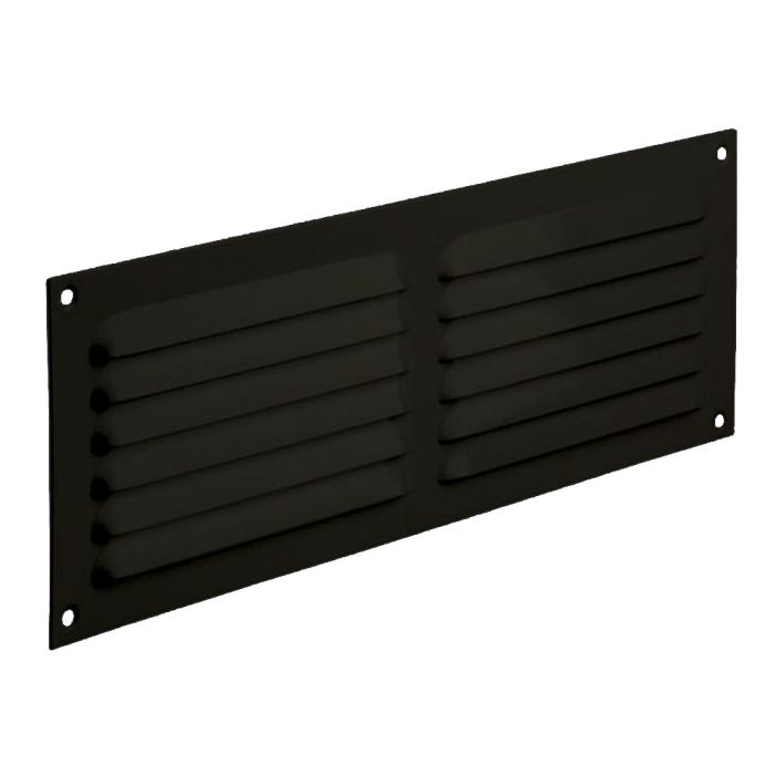 Renson ALU schoepenrooster 436 zwart 200 x 100 mm