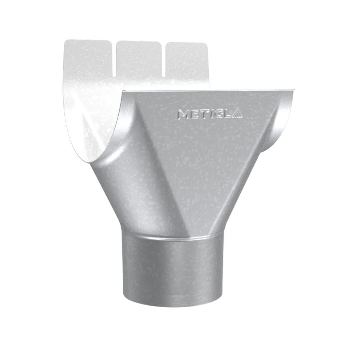 Metigla Dakgoot #8 Gootuitloop - Ø125/88 mm [Alu Zinc]