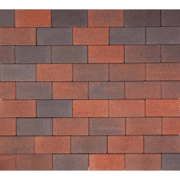 Redsun Betonklinkers Rood-Zwart 21x10,5x8cm