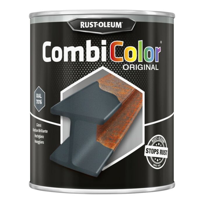 RUST-OLEUM CombiColor Original Metaalverf [Hoogglans Antracietgrijs]