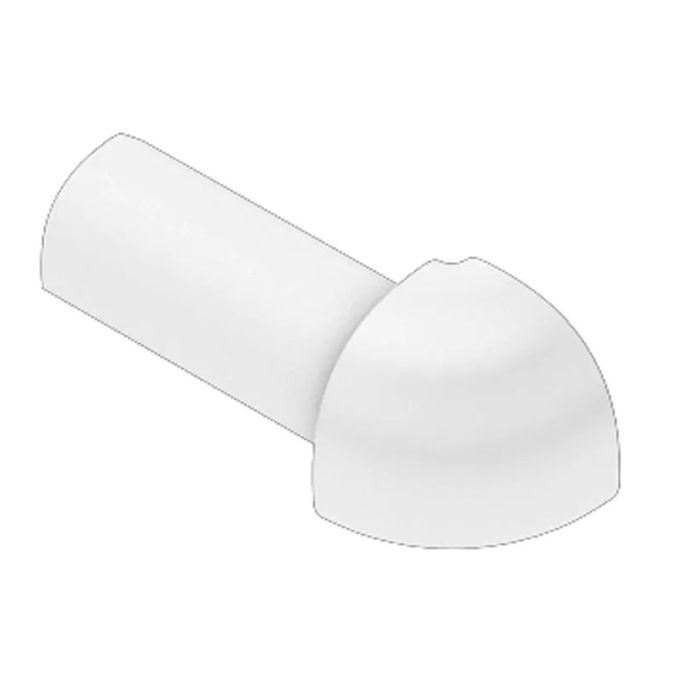 Schluter Rondec-PRO/E 125 Buitenoek 90° BW (Zuiver Wit)