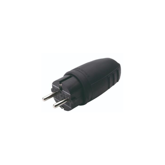 Stekker Rubber Zwart