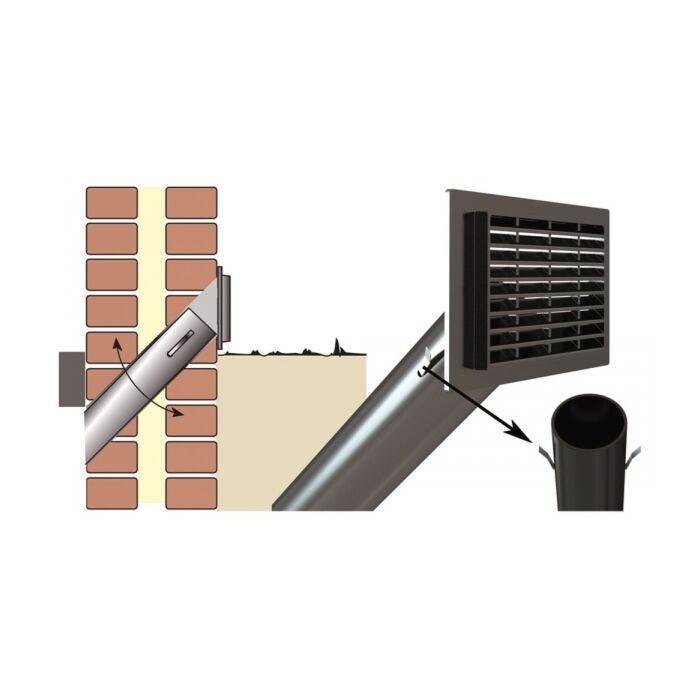 Tilmar T050 Renovatiekoker wit rooster 13 x 9 cm