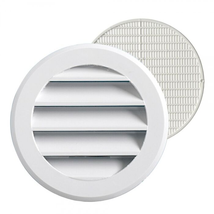 Tilmar rond ABS inbouwrooster met flens