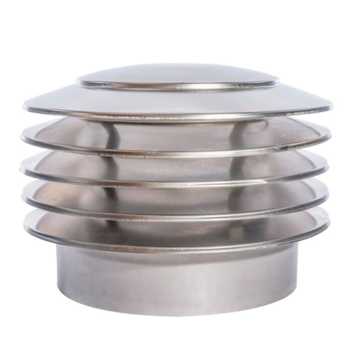 Tilmar TilVent RVS Ventilatieschacht losse kap