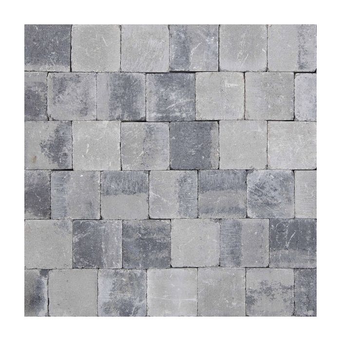 Betonklinker Damme Grijs-Zwart Getrommeld