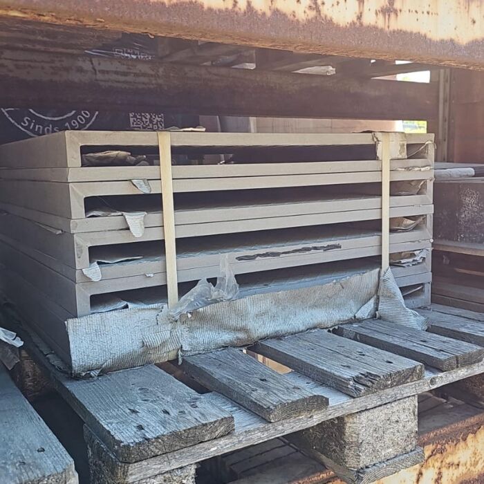 Stoneline Uni Grey 80 x 80 x 2/5 cm ZWEMBADBOORD 10 st - LOT #318